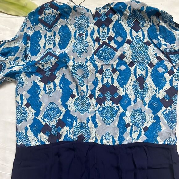 ⭐️nwt French Connection Blue Python Pixel Dress⭐️ - Picture 6 of 7
